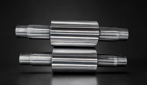 Two adamite rolls on a dark background